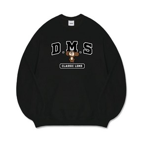 디몽스 몽키 DMS 블랙 기모 맨투맨 MMC_0156