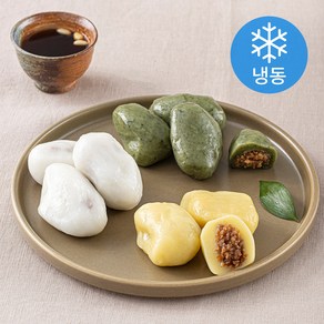 시루조아 찹쌀 흰송편 50g x 3개 + 단호박송편 50g x 2개 + 쑥송편 50g x 2개 세트 (냉동)