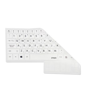 파인피아 HP 15s-fq2xxxTU 시리즈용 문자 노트북 키스킨, WHITE, 1개