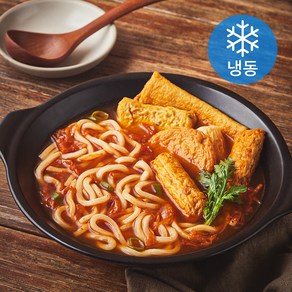 고래주방 김치어묵 우동전골 (냉동), 640g, 1개