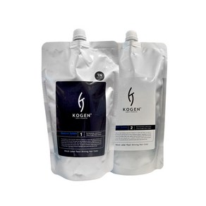 코겐 머드 럭셔리 블랙라벨 펄 샤이닝 헤어칼라 1제 500ml + 2제 500ml, 5N 자연갈색 블랙, 1세트