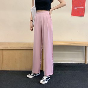 보나비 여성용 캐주얼 루즈핏 정장 롱 슬랙스