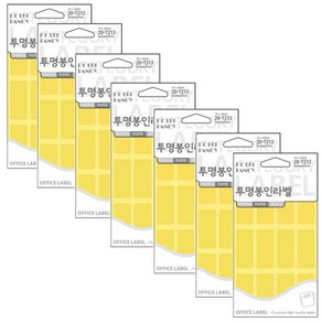 쁘띠팬시 투명봉인라벨 T213, 7개