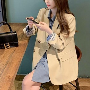 포플러앤씨 여성용 라쉐드 롤업 자켓