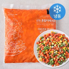 혼합야채 4종 옥수수 당근 완두콩 그린콩 (냉동), 1kg, 1개