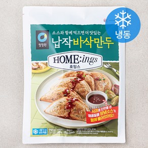 청정원 호밍스 납작 바삭 만두 (냉동), 790g, 1개