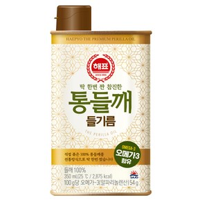 해표 통들깨 들기름, 1개, 350ml