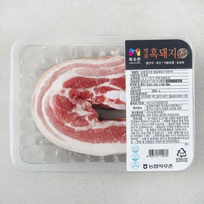 목우촌 명품 흑돼지 삼겹살 수육용 (냉장), 500g, 1개