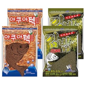 아쿠아 베스트 커플2 떡밥 세트 아쿠아텍2 2p + 김밥 2p, 1세트