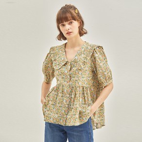 마나비스세븐 Lilly Frill Blouse