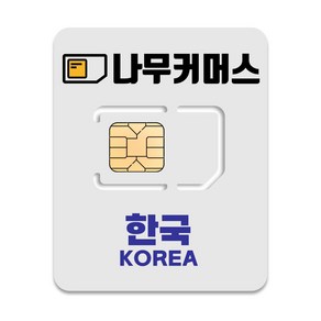 나무커머스 한국 유심칩, 30일, 총 20GB, 1개