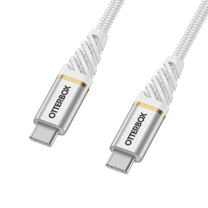 오터박스 프리미엄 USB-C 고속충전 케이블, 화이트(78-52680), 1m, 1개