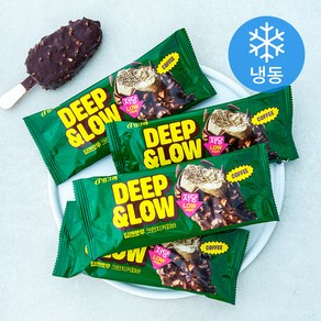 딥앤로우 저당 크런치커피바 (냉동), 1개, 4개입, 90ml