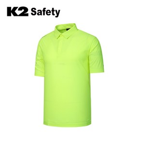 K2 Safety TS-2203 (YE) 반팔 티셔츠 카라티 단체복 근무복 워크웨어 여름유니폼