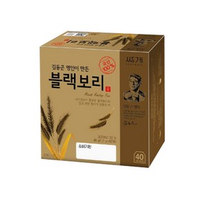 쌍계명차 김동곤 명인이 만든 블랙보리차 40T, 1개