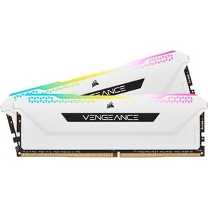 Cosai Vengeance RGB Po SL 32GB (2x16GB) DDR4 3600 (PC4-28800) C18 1.35V 데스크톱 메모리 화이트 (CMH32GX4M2D, 3200 MHz_16GB (2x8GB)  White, 2개