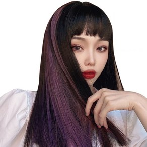 가발위드 단색 컬러피스 스트레이트 붙임머리 5.5cm(4개 1세트) 상품, 08.핑크브라운, 4개