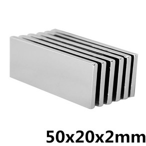 사각자석 50x20x2mm 네오디움 자석