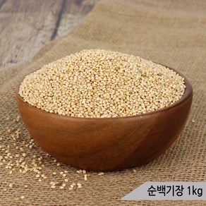 건강알곡 순백기장 1kg 앵무새 햄스터 모이 사료, 1개