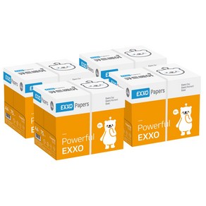 엑소 큐트베어 A4 복사용지(A4용지) 75g 4BOX, 4박스(10000매), 10000매
