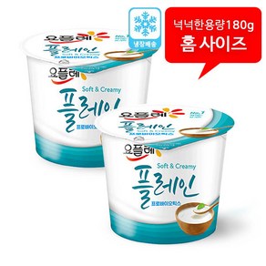 빙그레 요플레 홈플레인 아침식사 간식, 20개, 180g