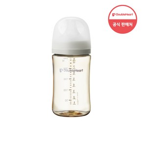 더블하트 모유실감 3세대 PPSU 모먼트 단품 240ml 오후의베이지 (M젖꼭지포함), 베이지, 4개