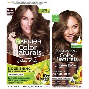 가르니에 Garnier 헤어 컬러링 크림 오래 지속되는 컬러 부드러움 앤 윤기 컬러 내츄럴 색상 1 내추럴 블랙 70ml + 60g