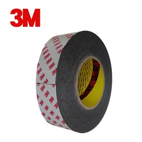 3M PE 폼 양면테이프 4421 검정 35mm 40mm 50mm 60mm 70mm 두꺼운, (폭35mm), 1개