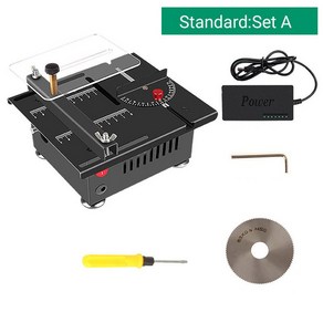 다기능 미니 정밀 테이블 톱 가정용 목공 전기 방진 절단기, 10 Standad  Set A, 1개