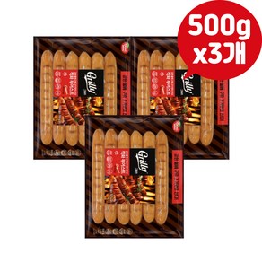 동원 그릴리 직화부어스트 500g x3개 캠핑소세지 간편식 가정식반찬, 3개