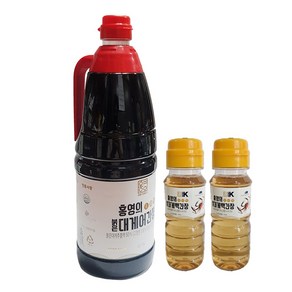 홍영의 붉은대게 어간장1.5L 백간장100mlx2 국 무침 찌개 볶음 육수까지, 2개, 1.5L