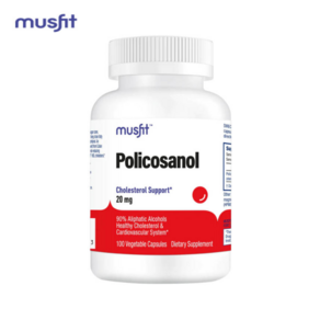 쿠바산폴리코사놀 머스핏 폴리코사놀20 Policosanol 20 mg 100 베지캡슐, 30정, 1개