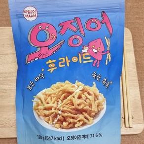 5분마켓 마암 오징어후라이드 맥주안주 마른안주 120g, 1개