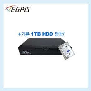 이지피스AHVR-2204HS 265+1TB HDD 210만 4채널녹화기 CCTV DVR, 1개