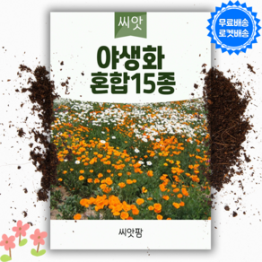 꽃씨앗 야생화 혼합 15종 (100g) 꽃씨 꽃종자, 1개