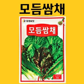 농사친구 모듬쌈채 씨앗 2g 동원 씨 종자 상추 쪽파 고사리 명이나물 산상추 초당옥수수 항암배추 담배 산마늘 아스파라거스 고수, 1개