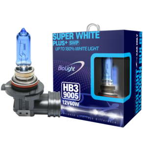 biolight 차량용 할로겐 램프 슈퍼 화이트 플러스 HB3 9005 2p