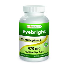 Best Natuals Eyebight 470 mg 180 Capsules, 180정, 1개