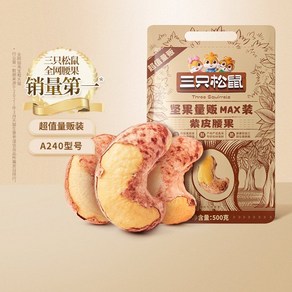 싼즈송슈 세다람쥐 캐슈넛 견과류 간식 500g 원산지중국, A. 500g 굵은알