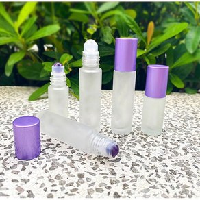 여행용 에센셜 롤러볼 오일병 향수용기 공병 롤온 아로마 도테라 퍼플병 5ML G187, 퍼플5ML, 1개