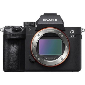 소니 a7 III ILCE7M3B 풀프레임 미러리스 렌즈 교환식 3인치 LCD 카메라 바디 전용 기본 구성 블랙, Body Only_Base