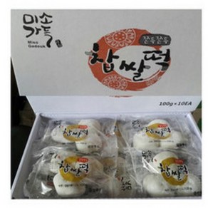 금상푸드 미소가득 찹쌀떡 3입(100g) x 10봉 1박스, 100g, 10개