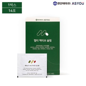 애즈유 멀티 액티브 슬림 2750mg 14포, 1세트, 27.5g