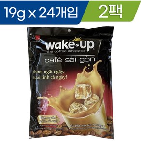 베트남 비나카페 Wake Up Cafe Saigon 웨이크업 카페 사이공 커피 믹스 19g x 24개입 2봉