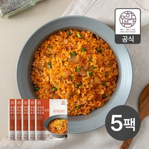 한와담 전통 국산 묵은지 직화 가마솥 삼겹볶음밥, 5개, 300g