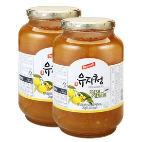 쥬피터 데이웰 유자청 2kg 2개세트, 2개, 1개입