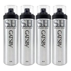 갸스비 셋앤킵 263ml x 4P gatsby set&keep 헤어 스프레이 스타일링, 4개