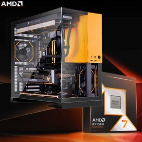 [에이엠디] AMD 라이젠7 9800X3D 게이밍 컴퓨터 조립PC 본체 RX7900XTX 그래픽카드 라이브 데스크톱 컴퓨터 본체 DIY 시즌신상, 버전1(9800X3D+32GB+1TB), Linux, 0TB, 0GB, 블랙