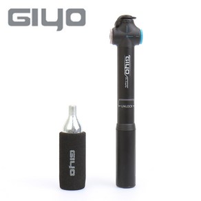 지요 정품 자전거 펌프 Co2 인젝터 휴대용 GC-05T 120psi, 1개