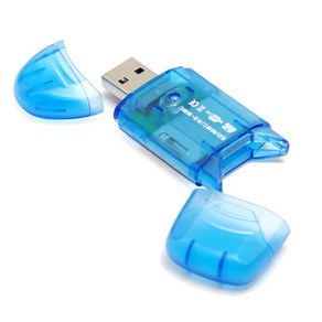 셀인스텍 USB2.0 SD리더기 SDHC 고용량 메모리카드 지원, 1개